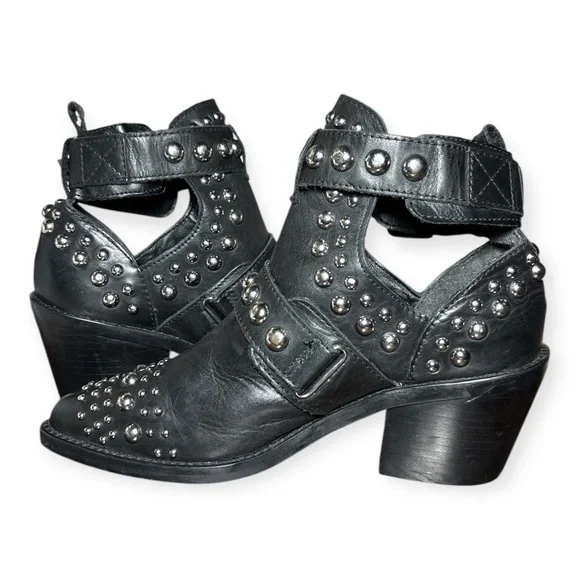 Kurt Geiger women’s Sybil Studded Black Ankle Boots size 36 - Picture 7 of 14